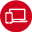 Laptop und Handy 